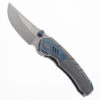 Maxace Blacklight-02 Folding Knife Beadblast & Blue Titanium Handle M390 Blade OM03-1-A