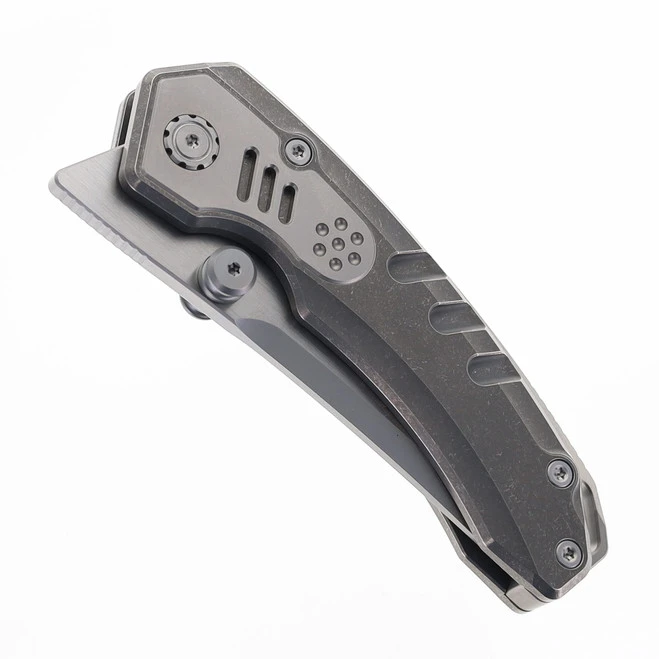 Maxace Blacklight-02 Folding Knife Beadblast Titanium Handle M390 Blade OM03-1-B 3 Maxace Blacklight-02 Folding Knife Beadblast Titanium Handle M390 Blade OM03-1-B - Image 3