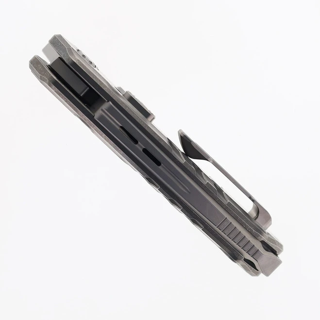 Maxace Blacklight-02 Folding Knife Beadblast Titanium Handle M390 Blade OM03-1-B 5 Maxace Blacklight-02 Folding Knife Beadblast Titanium Handle M390 Blade OM03-1-B - Image 5