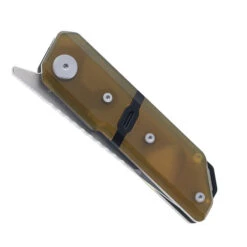 Maxace Capsule 2.0 Folding Knife Amber G10/PEI Handle 10CR15COMOV Plain Edge MM27-2-E -Blades MAXACE CAPSULE II MM27 2 E 01 49030.1746041718