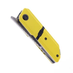 Maxace Capsule Pocket Knife Cerakote Yellow/Black Titanium Handle Magnacut Blade MM29-1-A -Blades MAXACE CAPSULE YELLOW 01 42952.1724349826
