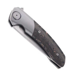Maxace Mamba Folding Knife Grey Carbon Fiber Handle S90V Plain Edge M16A -Blades MAXACE MAMBA M16A 01 55793.1702663348