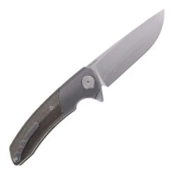 Maxace Mamba Folding Knife Brown Micarta Handle SLD-Magic Plain Edge M16G -Blades MAXACE MAMBA M16G 06 02540.1702670531