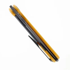 Maxace Kestrel Folding Knife Yellow/Red Aluminum/G10 Handle Magnacut Drop Point Plain Edge Satin Finish MM28-1-D -Blades MAXACE MM28 1 D KESTREL 02 26574.1723064512