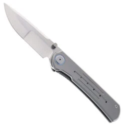 Maxace Peregrine II Folding Knife Sandblast Titanium Handle M390 Plain Edge M21A
