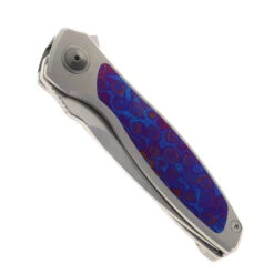 Maxace Perseus Folding Knife Grey Titanium Handle Timascus Inlay Magnacut Steel Blade OM47-0-D -Blades MAXACE PERSEUS OM47 0 D 01 89621.1722277456