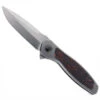 Maxace Perseus Folding Knife Grey Titanium Handle Red Carbon Fiber Inlay Magnacut Steel Blade OM47-1-A