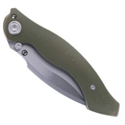 Maxace Vortex-S Folding Knife Green Micarta Handle SLD-magic Plain Edge M26B -Blades MAXACE VORTEX S GREEN MICARTA 01 40622.1715791319
