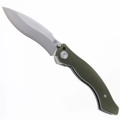 Maxace Vortex-S Folding Knife Green Micarta Handle SLD-magic Plain Edge M26B