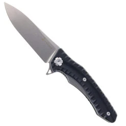 Maxace Zealot Folding Knife Gray G10 Handle K110 Plain Edge MZ204