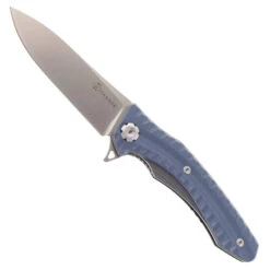 Maxace Zealot Folding Knife Blue G10 Handle K110 Plain Edge MZ205