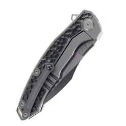 Maxace Halictus Folding Knife Titanium/Zirconium Folding Knife M390 Plain Edge MM37-1-A -Blades MAXACE alictus 3 MM37 I A 03 94290.1741111591