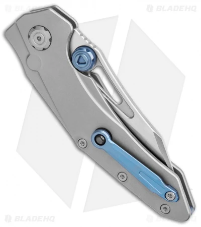 Maxace Babylon Plunge Lock Knife Titanium (3.375" Stain M390) 3 Maxace Babylon Plunge Lock Knife Titanium (3.375" Stain M390) - Image 3