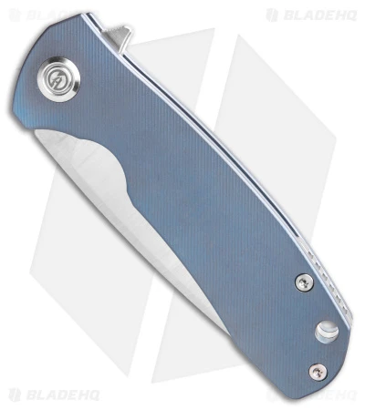 Maxace Balance 2021 Frame Lock Knife Blue Titanium (3.7" Satin M390) MBL-102 2 Maxace Balance 2021 Frame Lock Knife Blue Titanium (3.7" Satin M390) MBL-102 - Image 2