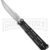 Maxace Banshee V2 Premium Balisong Butterfly Knife Black G-10 - Satin Plain