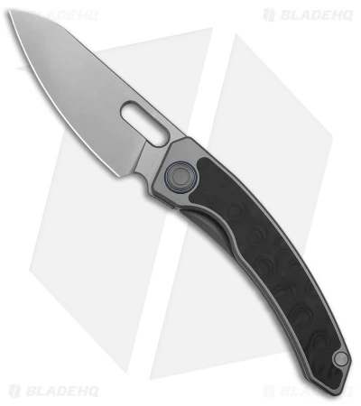 Maxace Black Mirror Frame Lock Knife Titanium/Carbon Fiber (3.25" Stonewash) 1 Maxace Black Mirror Frame Lock Knife Titanium/Carbon Fiber (3.25" Stonewash)