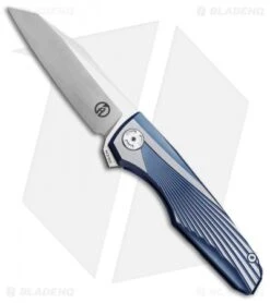 Maxace Knives Cicada Frame Lock Knife Blue Ti (3.75" Satin)