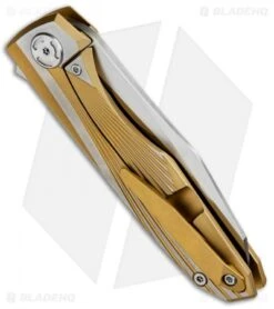 Maxace Knives Cicada Frame Lock Knife Gold Ti (3.75" Satin) 5 Maxace Knives Cicada Frame Lock Knife Gold Ti (3.75" Satin) -Blades Maxace Cicada Titanium Gold Satin BHQ 49646 jr side