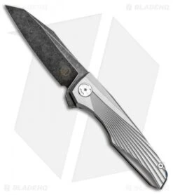 Maxace Knives Cicada Frame Lock Knife Titanium (3.75" Black SW)