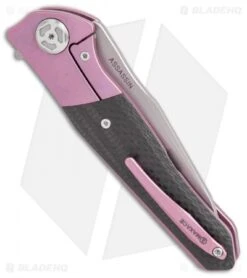 Maxace Dwemer Assassin Liner Lock Knife Carbon Fiber/ Purple Ti (3.8" Stonewash) 6 Maxace Dwemer Assassin Liner Lock Knife Carbon Fiber/ Purple Ti (3.8" Stonewash) -Blades Maxace Dwemer Assassin cf purple ti sw BHQ 67645 jr side