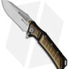 Maxace Hephaestus Frame Lock Knife Black/Gold Titanium (4" Satin)
