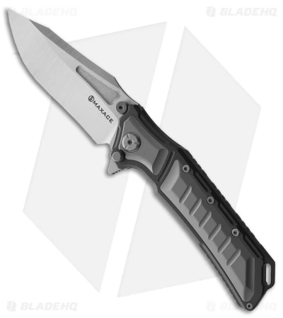 Maxace Hephaestus Frame Lock Knife Gray Titanium (4" Satin) 1 Maxace Hephaestus Frame Lock Knife Gray Titanium (4" Satin)