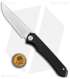 Maxace Kestrel-K Liner Lock Knife Black G-10 (3.75" Satin) -Blades Maxace Kestrel K LL Black G 10 Satin BHQ 142000 jr bottlecap