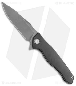 Maxace Killer Whale 2.0 Frame Lock Knife Black Titanium (4" SW) MKW201