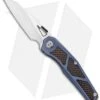 Maxace Knives Glede Frame Lock Knife Blue Ti/Red LSCF (3.75" Satin) MG03