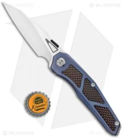 Maxace Knives Glede Frame Lock Knife Blue Ti/Red LSCF (3.75" Satin) MG03 7 Maxace Knives Glede Frame Lock Knife Blue Ti/Red LSCF (3.75" Satin) MG03 -Blades Maxace Knives Glede FL Blue Ti Red LSCF Satin MG03 BHQ 76866 jr bottlecap 2