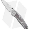 Maxace Knives Glede Frame Lock Knife Tumbled Ti/Red LSCF (3.75" Satin) MG05
