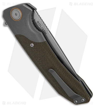 Maxace Knives Goliath 2.0 Liner Lock Knife Micarta/Titanium (4.5" SW) 3 Maxace Knives Goliath 2.0 Liner Lock Knife Micarta/Titanium (4.5" SW) - Image 3