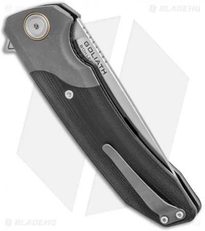 Maxace Knives Goliath 2.0 Liner Lock Knife Black G10/Titanium (4.5" Satin) 3 Maxace Knives Goliath 2.0 Liner Lock Knife Black G10/Titanium (4.5" Satin) - Image 3