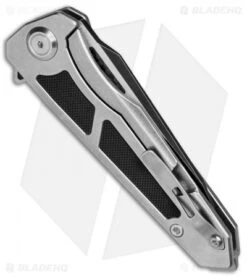 Maxace Knives Lanius Frame Lock Knife Black G-10 (3.3" Black Stonewash) ML04 -Blades Maxace Knives Lanius FL Black G 10 Black SW ML01 BHQ 77221 jr side