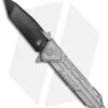 Maxace Midnight Mammoth Frame Lock Knife Titanium (4.4" Black Tanto)