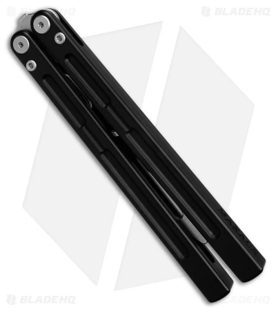 Front Page 18 Front Page -Blades Maxace Phantom Balisong Trainer black Aluminum SW BHQ 180483 KC side 9 1