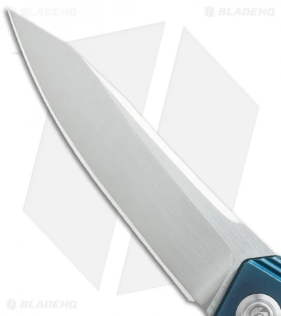 Maxace Ptilopsis Hybrid Integral Frame Lock Knife Blue/Gray Ti (Hand Satin) 4 Maxace Ptilopsis Hybrid Integral Frame Lock Knife Blue/Gray Ti (Hand Satin) - Image 4