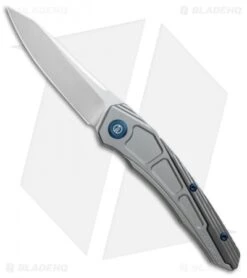 Maxace Ptilopsis Hybrid Integral Frame Lock Knife Gray Ti (Hand Satin)