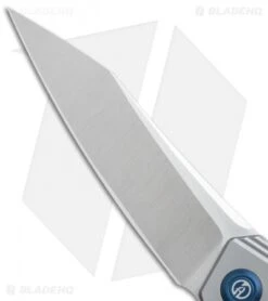 Maxace Ptilopsis Tanto Hybrid Integral Frame Lock Knife Gray Ti (Bevel Satin) -Blades Maxace Ptilopsis tanto hybrid integral gray ti bevel satin BHQ 74314 er grind