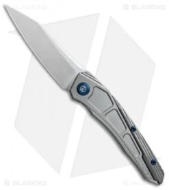 Maxace Ptilopsis Tanto Hybrid Integral Frame Lock Knife Gray Ti (Hand Satin)