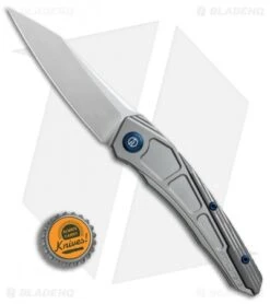 Maxace Ptilopsis Tanto Hybrid Integral Frame Lock Knife Gray Ti (Hand Satin) 9 Maxace Ptilopsis Tanto Hybrid Integral Frame Lock Knife Gray Ti (Hand Satin) -Blades Maxace Ptilopsis tanto hybrid integral gray ti straight satin BHQ 74315 er bottlecap