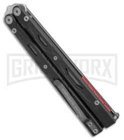 Maxace Unicorn Black G-10 Balisong Butterfly Knife - Bowie Satin Plain 8 Maxace Unicorn Black G-10 Balisong Butterfly Knife - Bowie Satin Plain -Blades Maxace Unicorn Balisong Butterfly Black G10 Satin Bowie GX 40489 jr side large