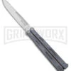 Maxace Unicorn Gray G-10 Balisong Butterfly Knife - Spear Point Satin Plain