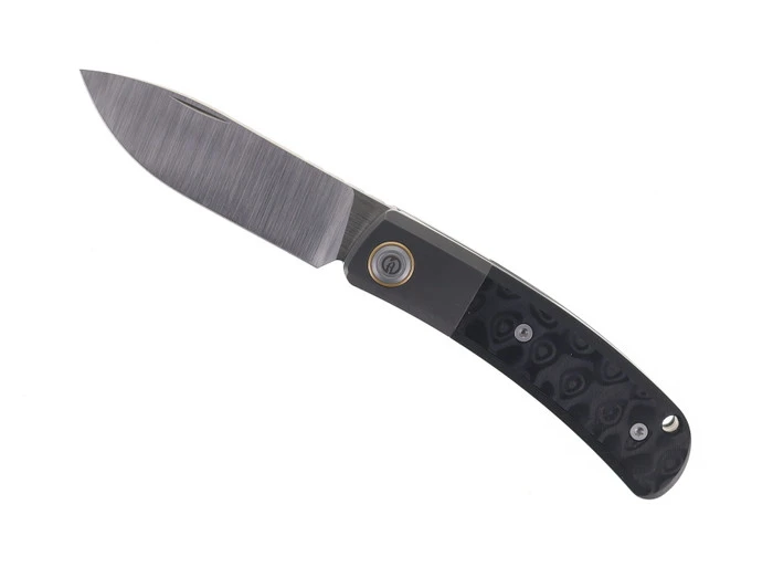 Maxace Beetle-S Slip Joint Folding Knife Titanium/Carbon Fiber Inlay Handle M390 Plain Edge MBTS02