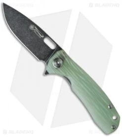 Maxace Balance Liner Lock Knife Jade G-10 (3.625" Smokewash S35VN)