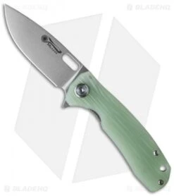 Maxace Balance Liner Lock Knife Jade G-10 (3.625" Stonewash S35VN)