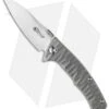 Maxace Corvus Framelock Flipper Knife Gray Ti (3.75" Satin M390)