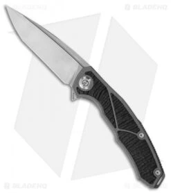 Maxace Halictus Tanto Frame Lock Knife Titanium/CF (3.75" Stonewash)