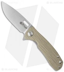 Maxace Balance Liner Lock Knife Desert Tan G-10 (3.625" Stonewash VG-10)